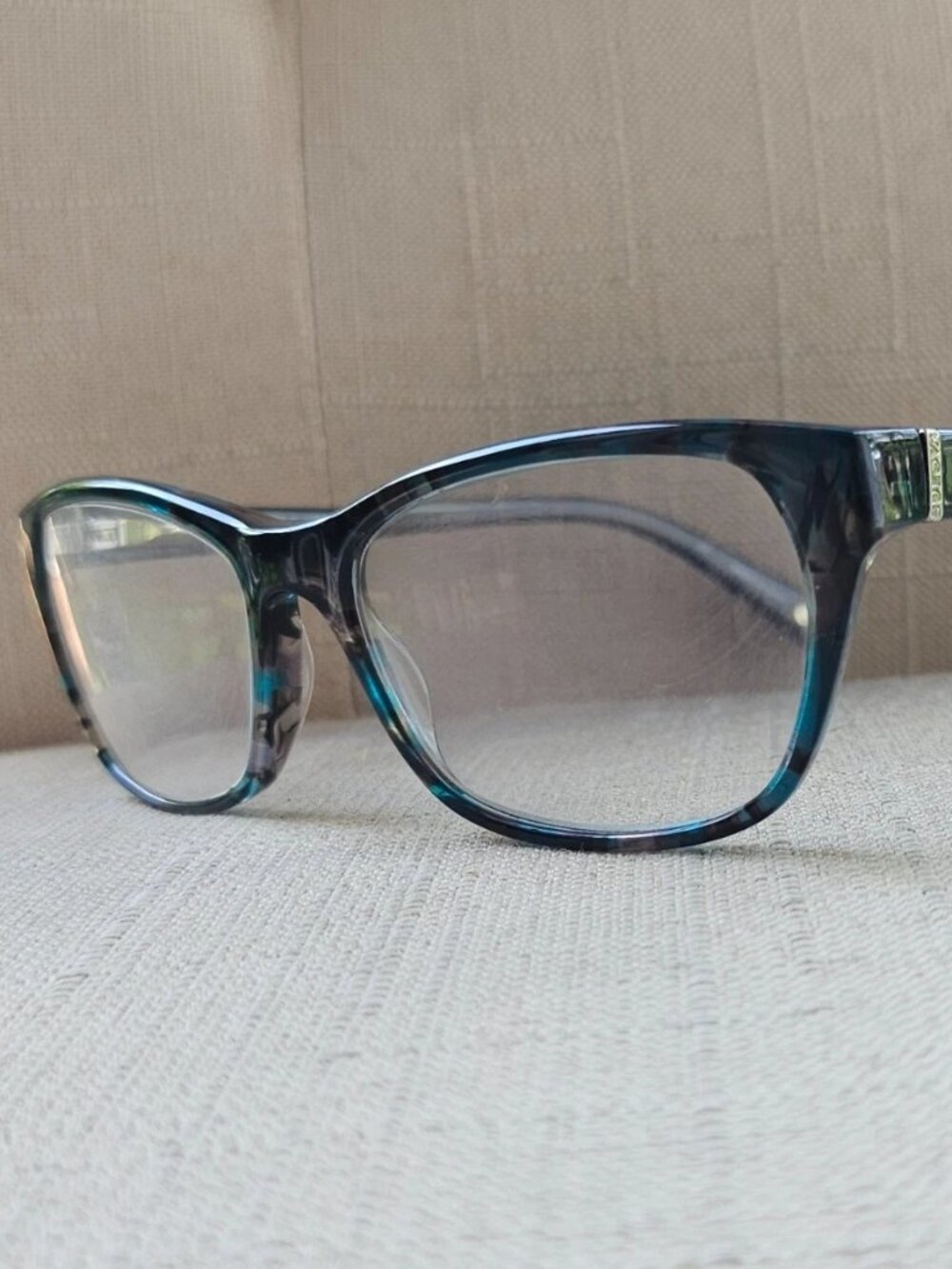 Bulova Women Glasses Frame Anaheim Blue Tortoise Eyewear Glasses Frame Only